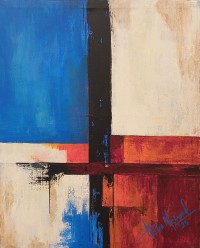 Aisha Mahmood, 18 x 24 Inch, Acrylic on Canvas, Abstract Painting, AC-AIMD-096 Aisha Mahmood, 18 x 24 Inch, Acrylic on Canvas, Abstract Painting, AC-AIMD-096